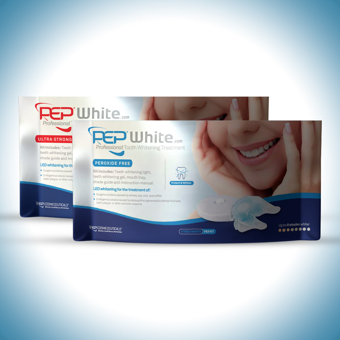 Tooth Whitening Strips, Gels &amp; Kits - Pep-White®