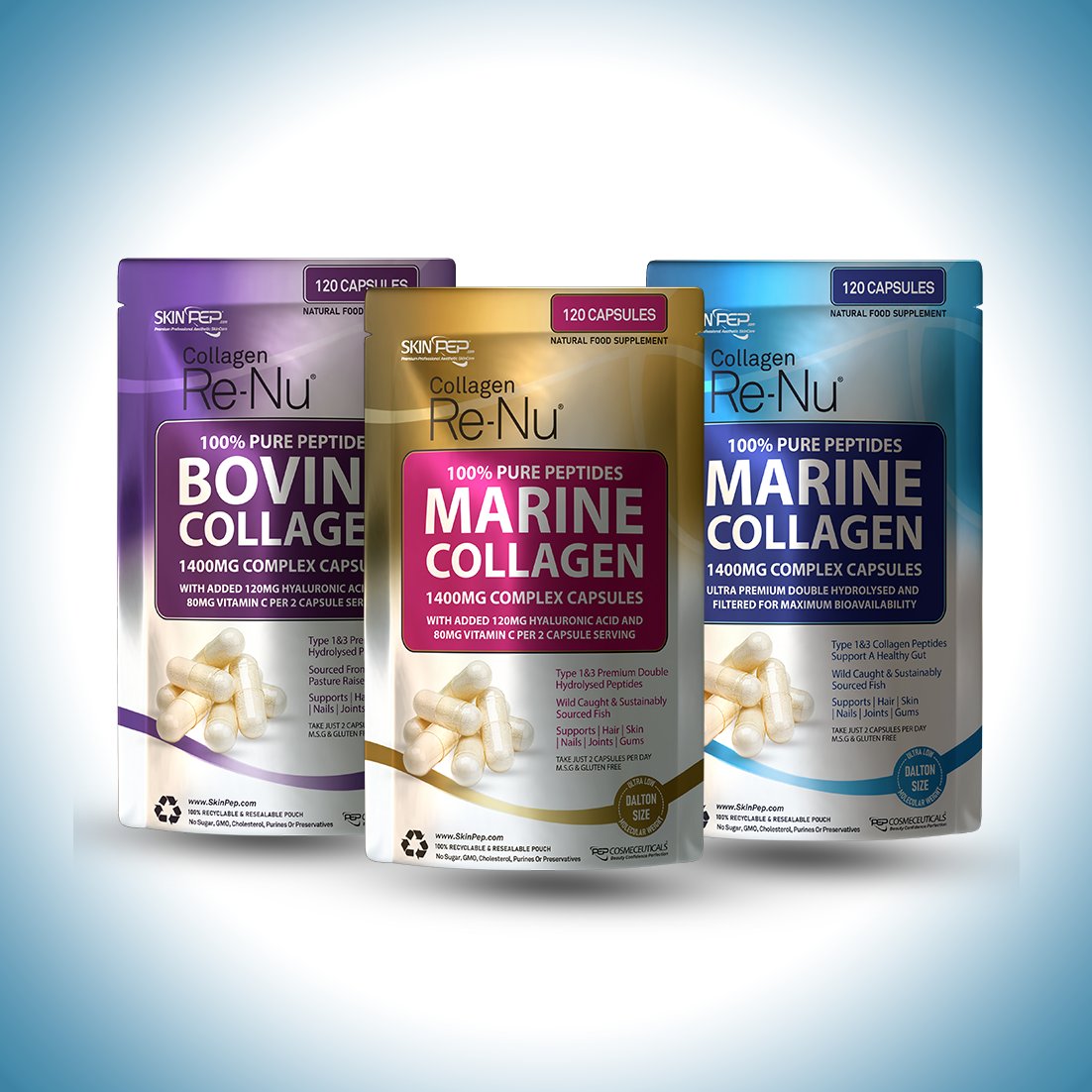Collagen Capsules Marine &amp; Bovine