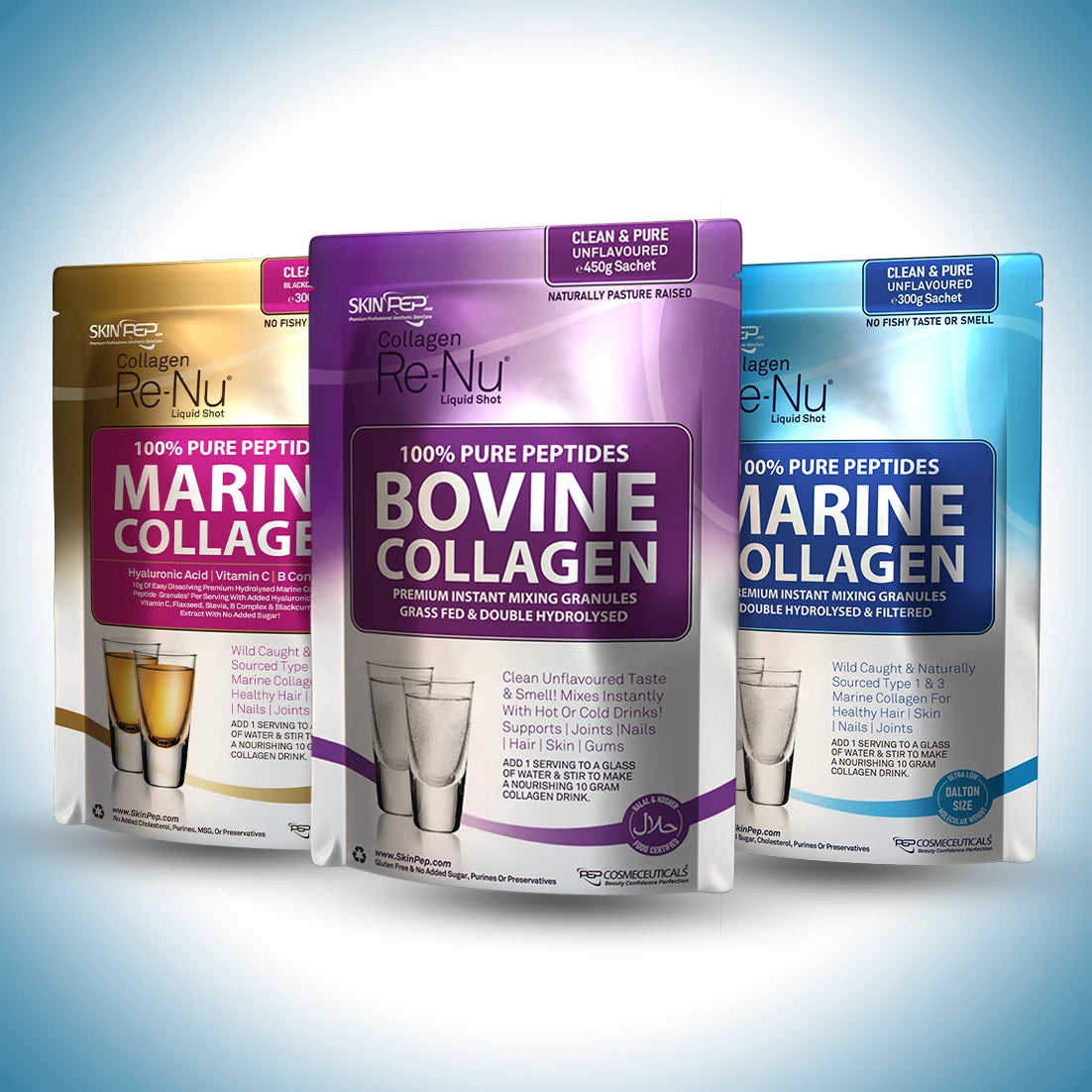 Collagen Powders Bovine &amp; Marine