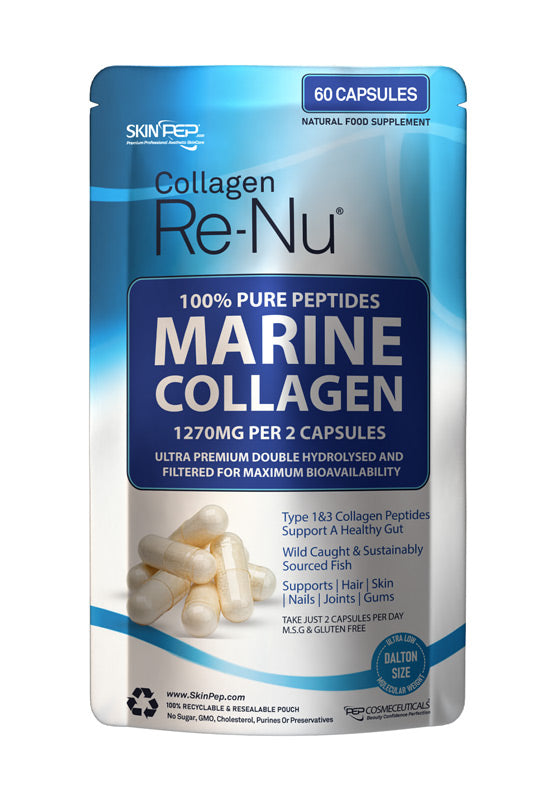 Nutrics® newest 100% PURE MARINE COLLAGEN 400mg Capsules Anti Wrinkle Anti Ageing Wholesale BulkBuy