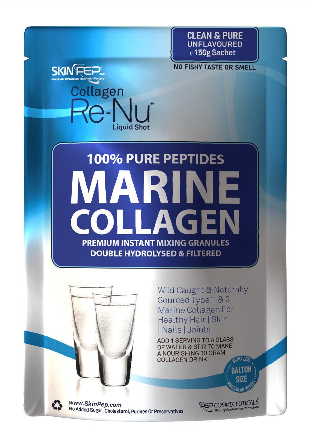 Marine Collagen Peptides Hydrolysate Powder Granules 100% Pure - Wild Caught