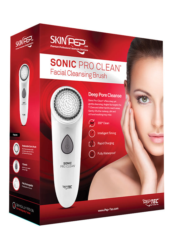 Rechargable Facial Cleansing Device - (SkinPep® Sonic Pro Clean) By PepTec®
